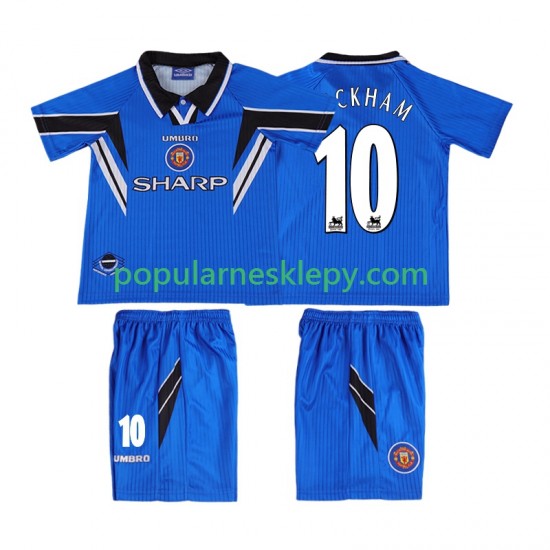 Koszulka Krótka dla Dzieci Manchester United Trzeci strój BECKHAM 10 Retro 1996 1998 Koszulka Krótka dla Dzieci Manchester United Trzeci strój BECKHAM 10 Retro 1996 1998