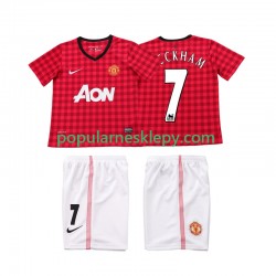 Koszulka Krótka dla Dzieci Manchester United Pierwszy strój BECKHAM 7 Retro 2012 2013
