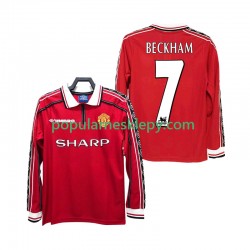 Koszulka Długi Męska Manchester United Pierwszy strój BECKHAM 7 Retro 1998 1999
