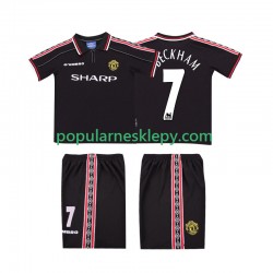 Koszulka Krótka dla Dzieci Manchester United Drugi strój Beckham 7 Retro 1998 1999