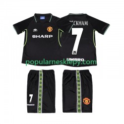 Koszulka Krótka dla Dzieci Manchester United Trzeci strój Beckham 7 Retro 1998 1999