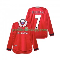Koszulka Długi Męska Manchester United Pierwszy strój Beckham 7 Retro 1999 2000