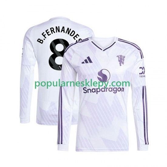 Koszulka Długi Męska Manchester United Drugi strój Bruno Fernandes 8 2025-2026