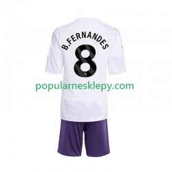 Koszulka Krótka dla Dzieci Manchester United Drugi strój Bruno Fernandes 8 2025-2026