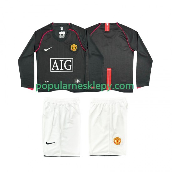 Koszulka Długi dla Dzieci Manchester United Drugi strój Retro 2007 2008
