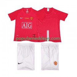 Koszulka Krótka dla Dzieci Manchester United Pierwszy strój Retro Champions League 2007 2008