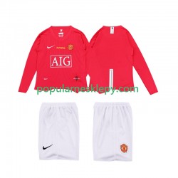 Koszulka Długi dla Dzieci Manchester United Pierwszy strój Retro Premier League 2008 2009