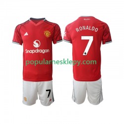 Koszulka Krótka dla Dzieci Manchester United Pierwszy strój Cristiano Ronaldo 7 2025-2026