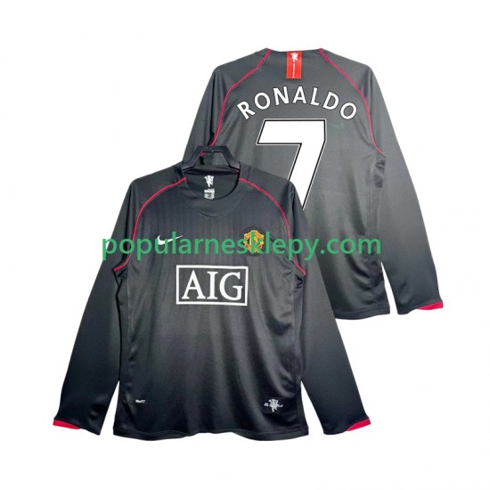Koszulka Długi Męska Manchester United Drugi strój Critstiano Ronaldo 7 Retro 2007 2008 Koszulka Długi Męska Manchester United Drugi strój Critstiano Ronaldo 7 Retro 2007 2008