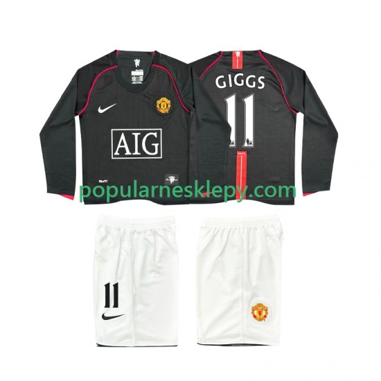 Koszulka Długi dla Dzieci Manchester United Drugi strój GIGGS 11 Retro 2007 2008