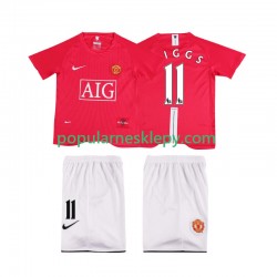 Koszulka Krótka dla Dzieci Manchester United Pierwszy strój GIGGS 11 Retro Premier League 2007 2008