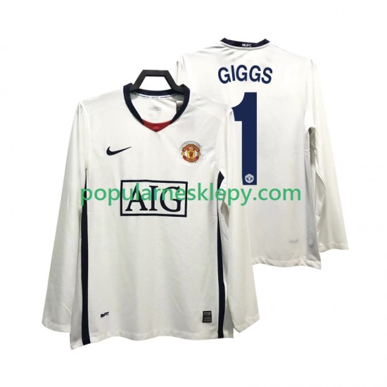 Koszulka Długi Męska Manchester United Drugi strój GIGGS 11 Retro Premier League 2008 2009 Koszulka Długi Męska Manchester United Drugi strój GIGGS 11 Retro Premier League 2008 2009