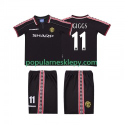 Koszulka Krótka dla Dzieci Manchester United Drugi strój GIGGS 11 Retro 1998 1999