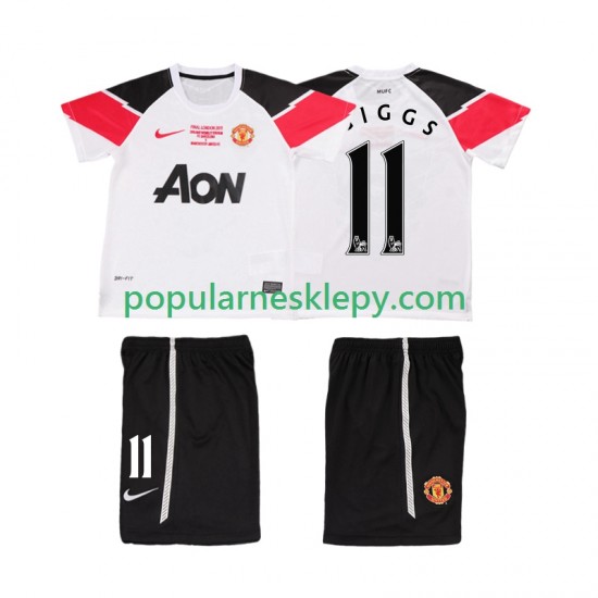 Koszulka Krótka dla Dzieci Manchester United Trzeci strój GIGGS 11 Retro Champions League 2011 2012