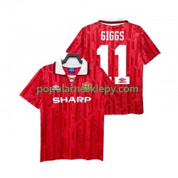 Koszulka Krótka Męska Manchester United Pierwszy strój GIGGS 11 Retro 1992 1994