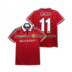 Koszulka Krótka Męska Manchester United Pierwszy strój GIGGS 11 Retro 1998 1999