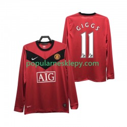 Koszulka Długi Męska Manchester United Pierwszy strój GIGGS 11 Retro 2009 2010