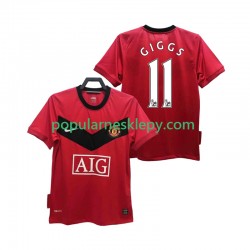 Koszulka Krótka Męska Manchester United Pierwszy strój GIGGS 11 Retro 2009 2010