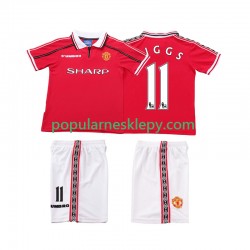 Koszulka Krótka dla Dzieci Manchester United Pierwszy strój Giggs 11 Retro 1998 1999