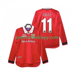 Koszulka Długi Męska Manchester United Pierwszy strój Giggs 11 Retro 1999 2000