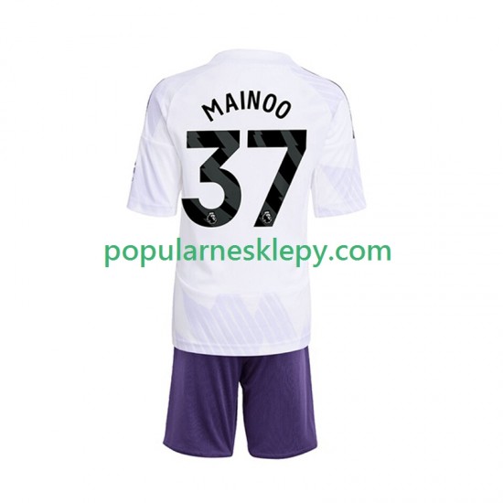 Koszulka Krótka dla Dzieci Manchester United Drugi strój Kobbie Mainoo 37 2025-2026 Koszulka Krótka dla Dzieci Manchester United Drugi strój Kobbie Mainoo 37 2025-2026