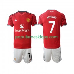 Koszulka Krótka dla Dzieci Manchester United Pierwszy strój Mason Mount 7 2025-2026
