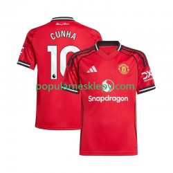 Koszulka Krótka Męska Manchester United Pierwszy strój Matheus Cunha 10 2025-2026
