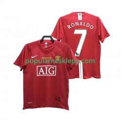 Koszulka Krótka Męska Manchester United Pierwszy strój RONALDO 7 Retro 2007 2008