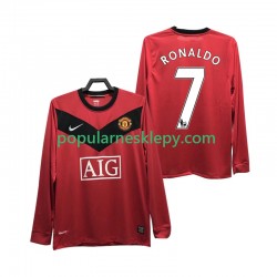 Koszulka Długi Męska Manchester United Pierwszy strój RONALDO 7 Retro 2009 2010