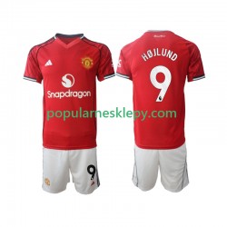 Koszulka Krótka dla Dzieci Manchester United Pierwszy strój Rasmus Hojlund 9 2025-2026