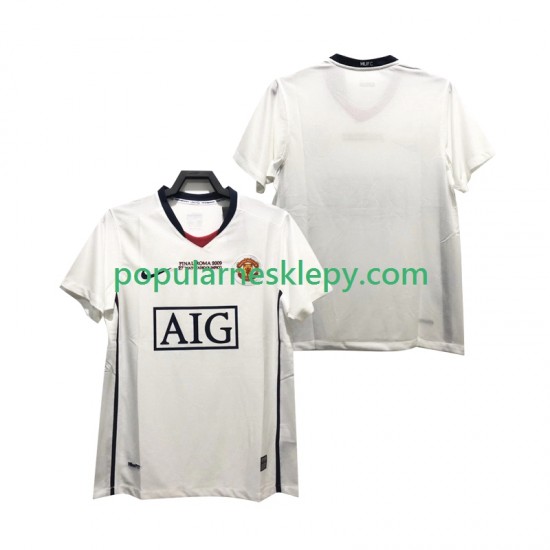 Koszulka Krótka Męska Manchester United Drugi strój Retro Champions League 2008 2009 Koszulka Krótka Męska Manchester United Drugi strój Retro Champions League 2008 2009