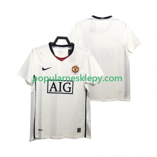 Koszulka Krótka Męska Manchester United Drugi strój Retro Premier League 2008 2009 Koszulka Krótka Męska Manchester United Drugi strój Retro Premier League 2008 2009
