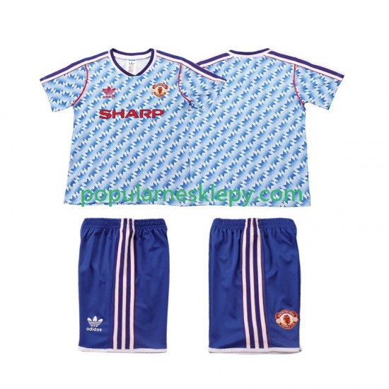 Koszulka Krótka dla Dzieci Manchester United Drugi strój Retro 1990 1992