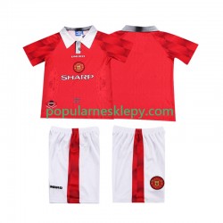 Koszulka Krótka dla Dzieci Manchester United Pierwszy strój Retro 1996 1997