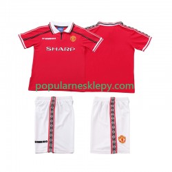 Koszulka Krótka dla Dzieci Manchester United Pierwszy strój Retro 1998 1999