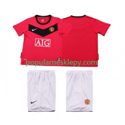 Koszulka Krótka dla Dzieci Manchester United Pierwszy strój Retro 2009 2010