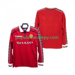 Koszulka Długi Męska Manchester United Pierwszy strój Retro 1998 1999