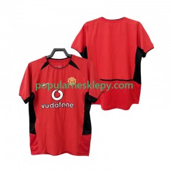 Koszulka Krótka Męska Manchester United Pierwszy strój Retro 2002 2004