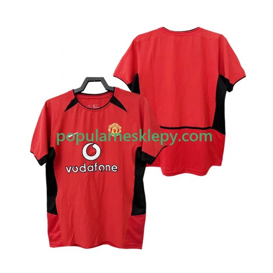Koszulka Krótka Męska Manchester United Pierwszy strój Retro 2002 2004
