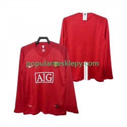 Koszulka Długi Męska Manchester United Pierwszy strój Retro 2007 2008