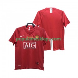 Koszulka Krótka Męska Manchester United Pierwszy strój Retro 2007 2008