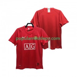 Koszulka Krótka Męska Manchester United Pierwszy strój Retro Premier League 2007 2008