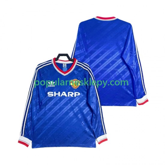 Koszulka Długi Męska Manchester United Trzeci strój Retro 1986 1988