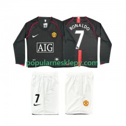 Koszulka Długi dla Dzieci Manchester United Drugi strój Ronaldo 7 Retro 2007 2008