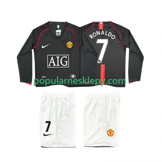 Koszulka Długi dla Dzieci Manchester United Drugi strój Ronaldo 7 Retro 2007 2008 Koszulka Długi dla Dzieci Manchester United Drugi strój Ronaldo 7 Retro 2007 2008