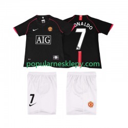 Koszulka Krótka dla Dzieci Manchester United Drugi strój Ronaldo 7 Retro 2007 2008