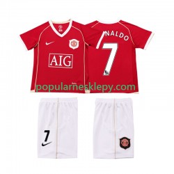 Koszulka Krótka dla Dzieci Manchester United Pierwszy strój Ronaldo 7 Retro 2006 2007