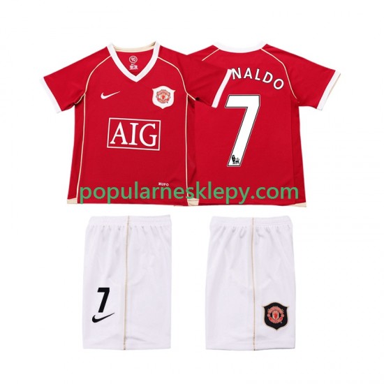 Koszulka Krótka dla Dzieci Manchester United Pierwszy strój Ronaldo 7 Retro 2006 2007 Koszulka Krótka dla Dzieci Manchester United Pierwszy strój Ronaldo 7 Retro 2006 2007