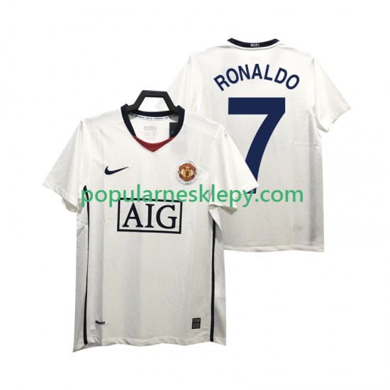 Koszulka Krótka Męska Manchester United Drugi strój Ronaldo 7 Retro Premier League 2008 2009