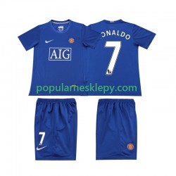 Koszulka Krótka dla Dzieci Manchester United Trzeci strój Ronaldo 7 Retro 2008 2009